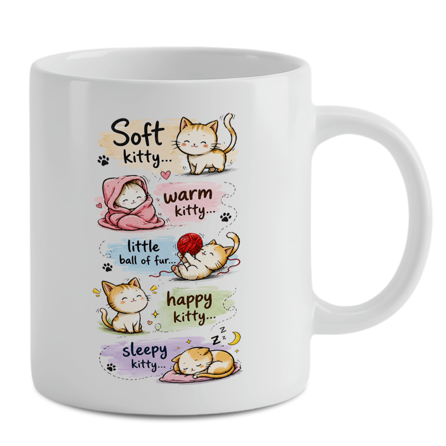 Anime Merchandise Mugs - ไอเดียของขวัญวันเกิดและคริสต์มาสสุดน่ารัก แก้วดื่ม 11 ออนซ์ ลายแมวน่ารักสไตล์อนิเมะ เหมาะสำหรับผู้หญิงและผู้ชาย
