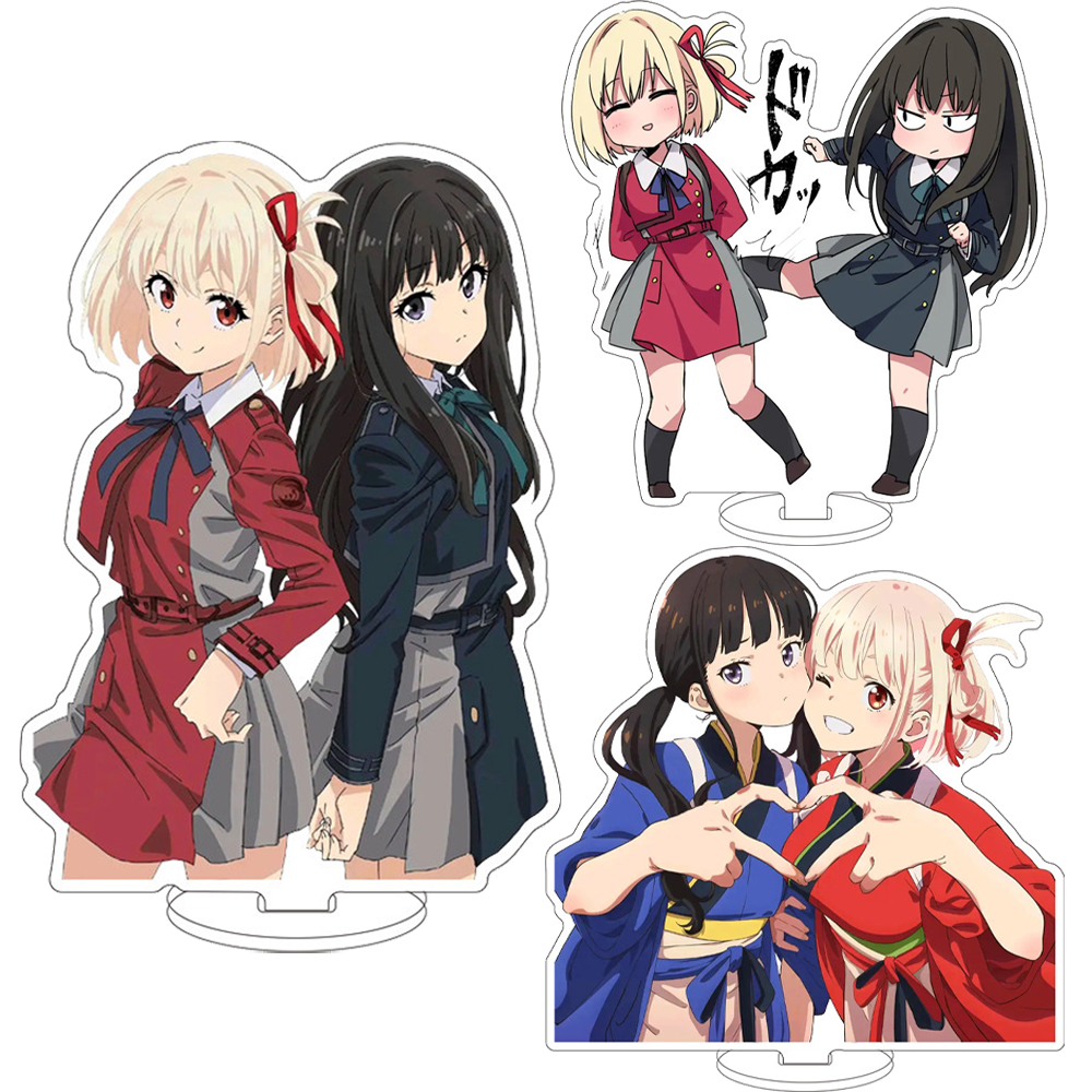 Cute Anime Merchandise - ฟิกเกอร์อนิเมะ Lycoris Recoil ขนาด 16 ซม.