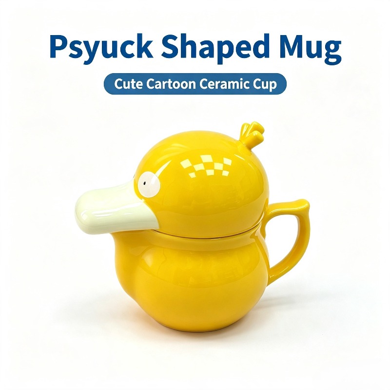 Anime Merchandise Mugs - แก้วเซรามิกดีไซน์สร้างสรรค์รูปไซดั๊ก ของสะสมอนิเมะ ของตกแต่งโต๊ะทำงาน แก้วน้ำความจุใหญ่สำหรับนม น้ำผลไม้ และน้ำดื่ม