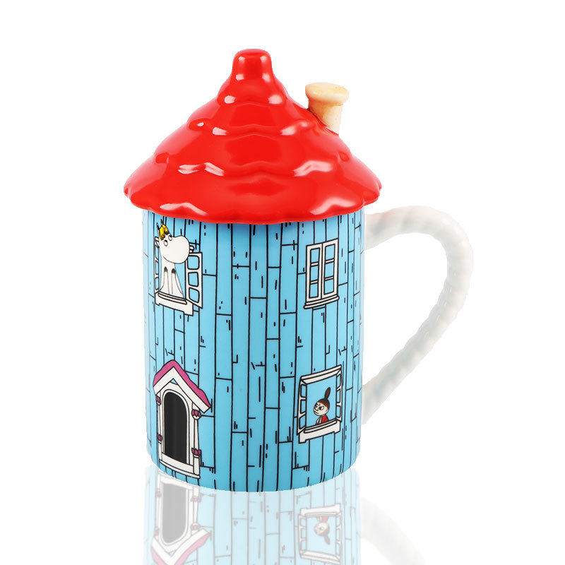 Anime Merchandise Mugs - แก้วเซรามิคบ้านมูมิน 401-500 มล. แก้วลายการ์ตูนอนิเมะ ของสะสมอนิเมะ ของตกแต่งโต๊ะทำงาน