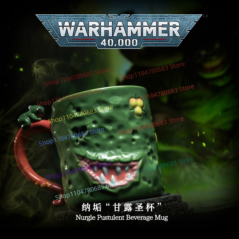Anime Merchandise Mugs - แก้วนูร์เกิล 40K เซรามิก สำหรับใช้ในออฟฟิศและที่บ้าน ของสะสมจากเกมและอนิเมะ ของขวัญสำหรับเทศกาลและของสะสมสำหรับผู้ชาย