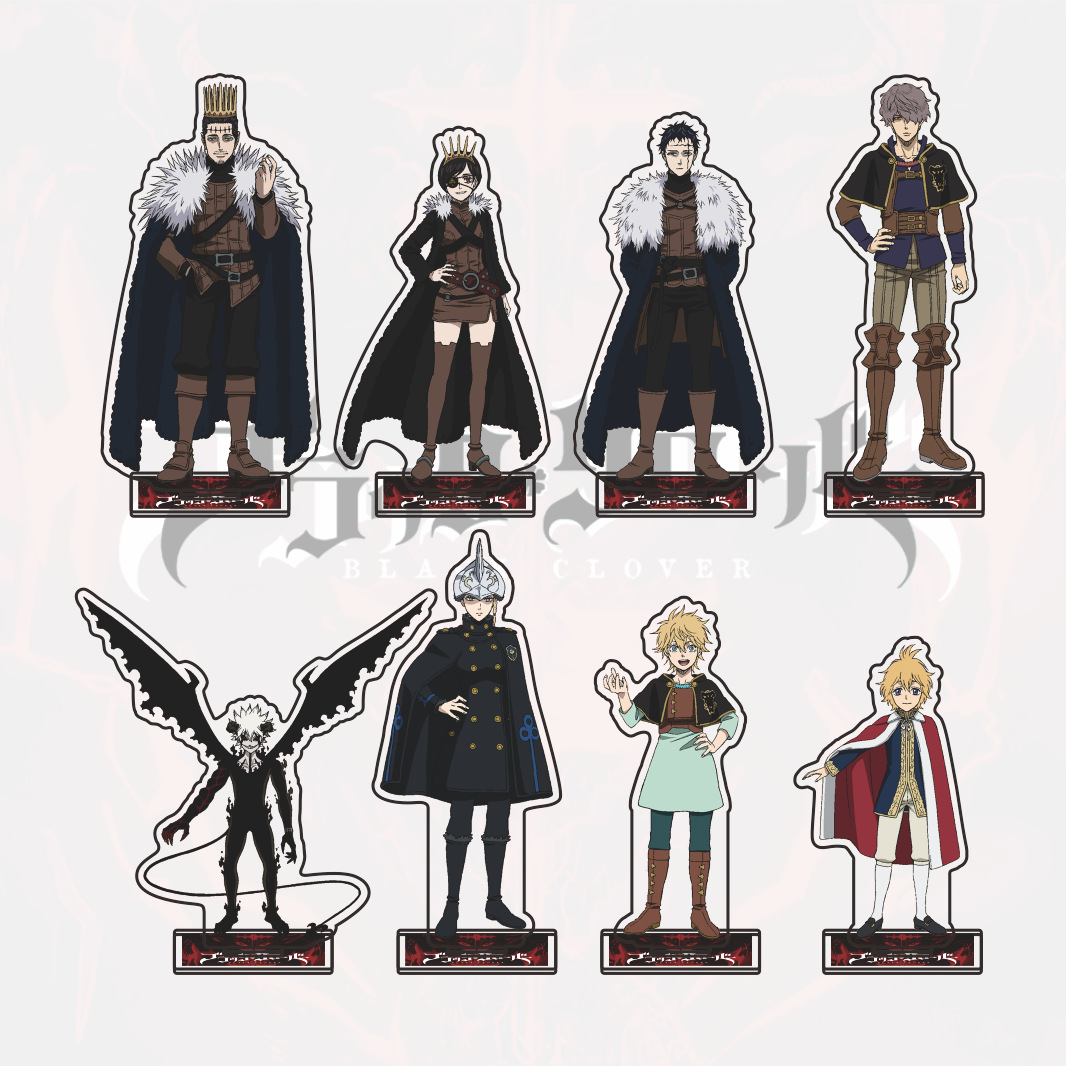 Popular Anime Merchandise - ฟิกเกอร์อะคริลิกแบล็คโคลเวอร์รุ่นใหม่ปี 2026 ตัวละครยอดนิยม อาทัส ลูซิอุส เลมิเอล