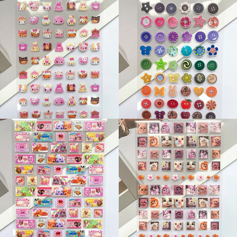 Anime Merchandise Nepal - สติกเกอร์ลายแมวน่ารัก PVC ขนาดเล็ก สำหรับตกแต่งเล็บ งานศิลปะ การ์ตูน