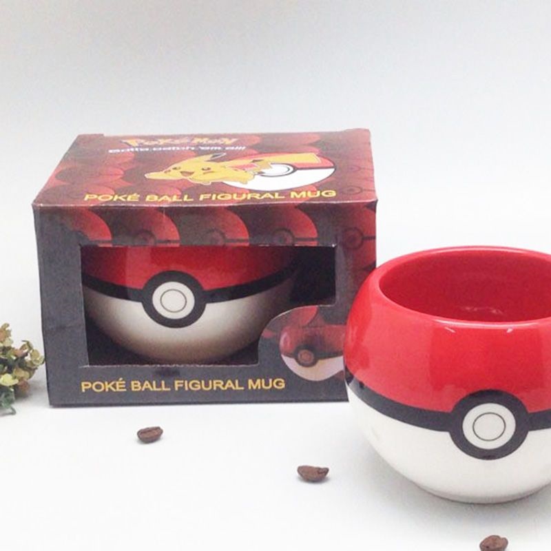 Anime Merchandise Mugs - โปเกมอน โปเกบอลแก้วกาแฟเซรามิก กระเป๋าใส่ของ ของที่ระลึกจากเกมอนิเมะ ของขวัญสำหรับแฟนๆอนิเมะ ใช้ในบ้าน