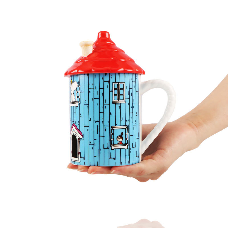 Anime Merchandise Mugs - แก้วเซรามิคบ้านมูมินสุดสร้างสรรค์ ฟิกเกอร์อนิเมะ ของสะสมอนิเมะ ของตกแต่งโต๊ะทำงาน แก้วน้ำนม น้ำผลไม้