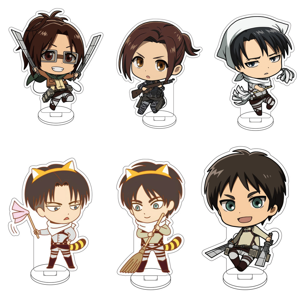 Cute Anime Merchandise - ฟิกเกอร์อะคริลิก Attack on Titan ขนาด 10