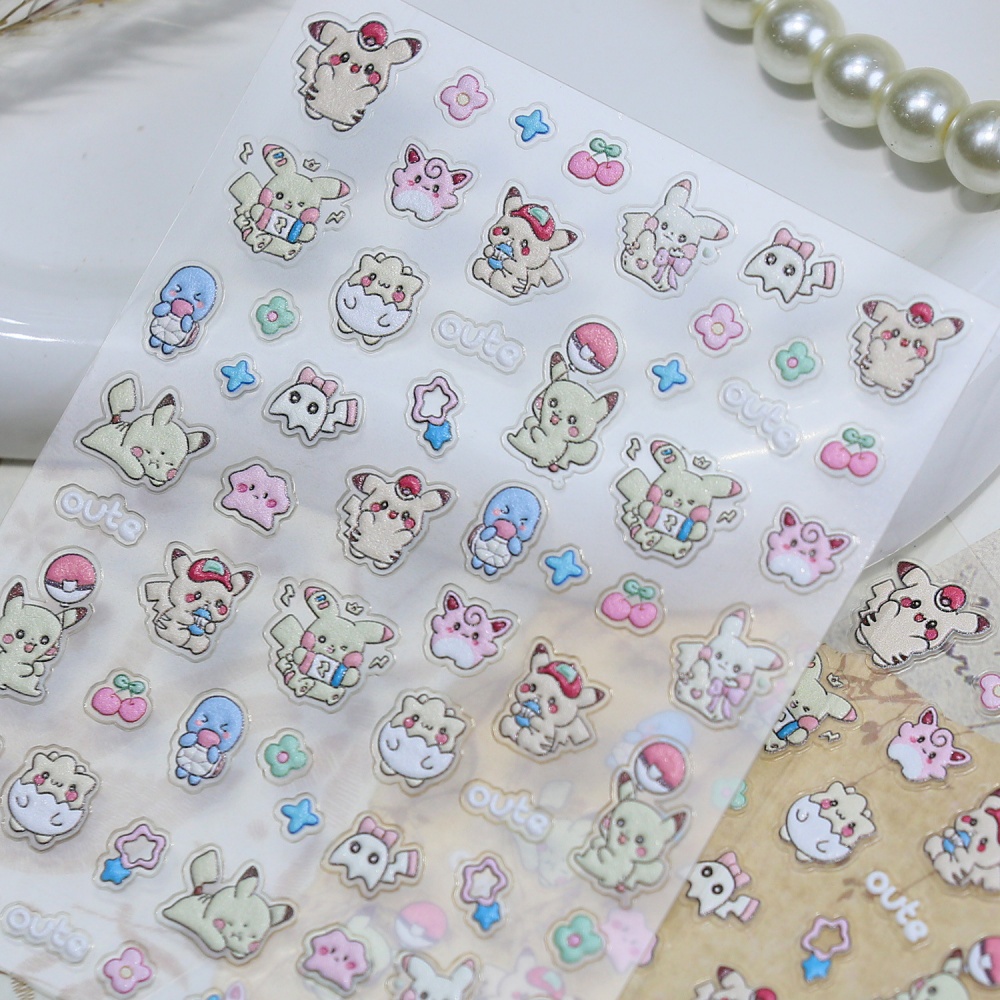 สติกเกอร์ตกแต่งเล็บลายโปเกมอนน - Anime Merchandise Nepal บทวิจารณ์และราคา