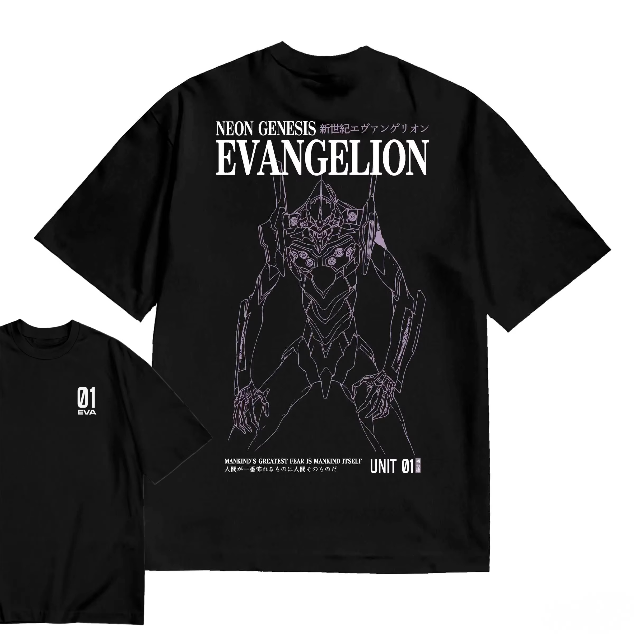 เสื้อยืดลาย Evangelion ผ้าฝ้าย - Popular Anime Merchandise บทวิจารณ์และราคา