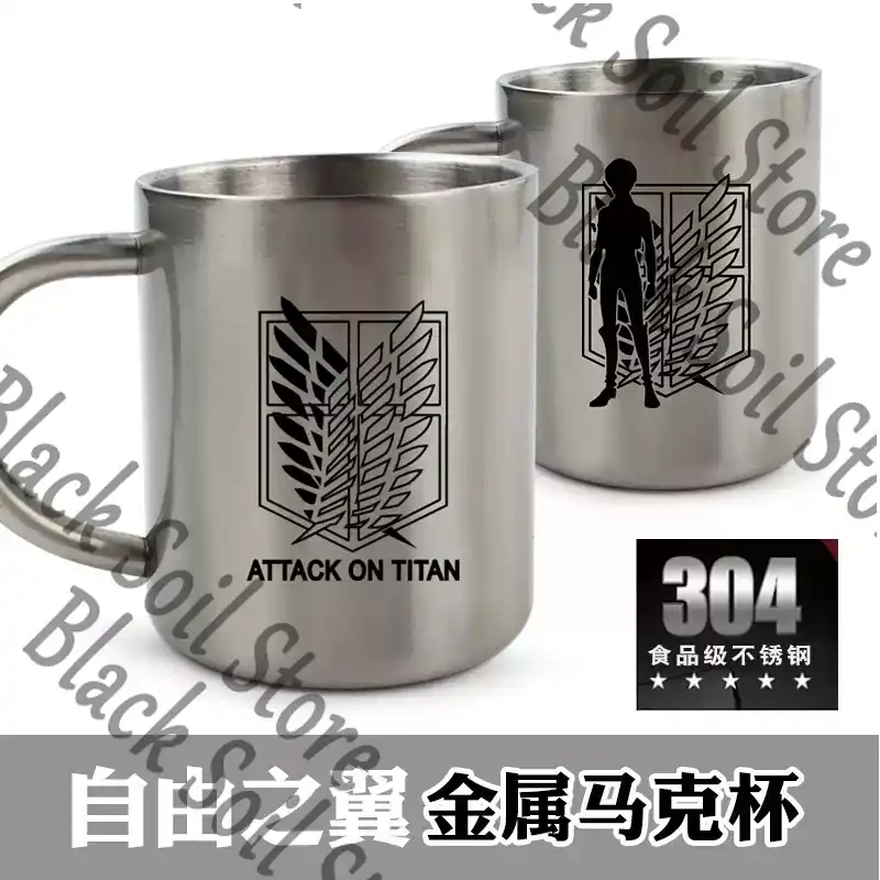 อะนิเมะ Attack on Titan ลีไว แ - Anime Merchandise Mugs บทวิจารณ์และราคา
