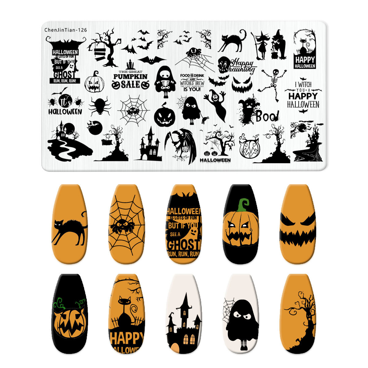 การ์ตูนฮาโลวีนแผ่นปั๊มเล็บอะนิ - Anime Merchandise Nepal บทวิจารณ์และราคา