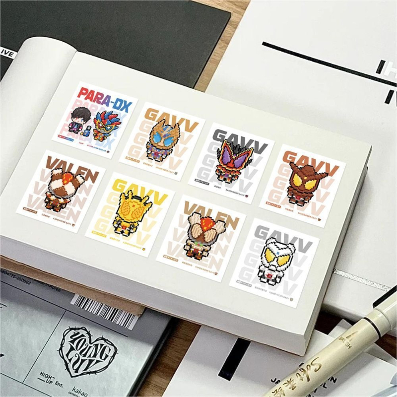 สติกเกอร์ลายพิกเซลคาเมนไรเดอร์ - Popular Anime Merchandise บทวิจารณ์และราคา